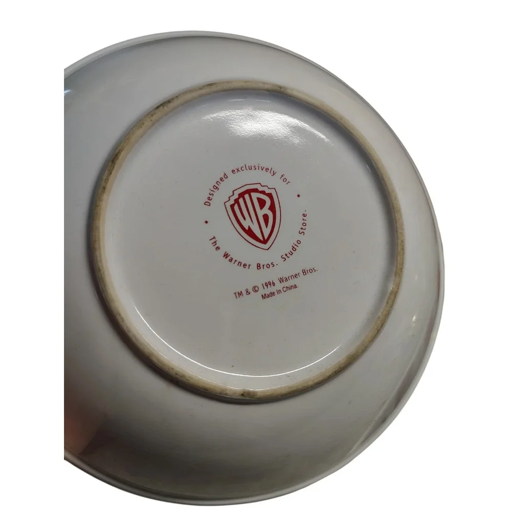 Vintage 1996 Warner Bros Looney Tunes Pasta Bowl Set‎